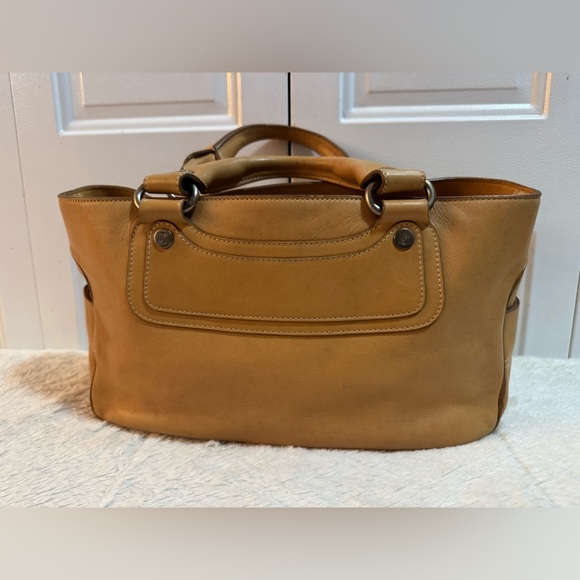 CELINE Boogie Bag Vintage Leather Handbag in Camel Tan - Made in Italy - EUC - Picture 2 of 16